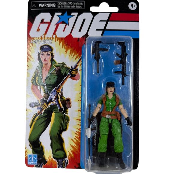 Gi Joe Retro Collection 3.75” Lady Jaye Walmart Exclusive 2020 - Picture 1 of 5